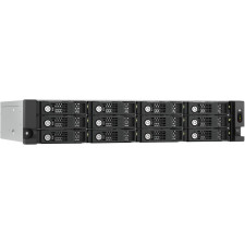 QNAP TL-R1200PES-RP Caixa para Discos Rígidos Compartimento HDD SSD Preto, Cinzento 2.5 3.5"