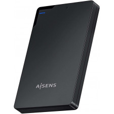 AISENS ASE-2520B Caixa para Discos Rígidos Caixa de disco rígido Preto 2.5" Energia por USB