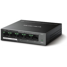 Mercusys MS105GP switch de rede Gigabit Ethernet (10 100 1000) Power over Ethernet (PoE) Preto