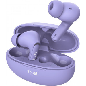 Trust Yavi Auscultadores True Wireless Stereo (TWS) Intra-auditivo Chamadas Música USB Type-C Bluetooth Roxo