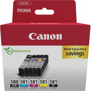 Canon 2078C007 tinteiro 5 unidade(s) Original Preto, Azul, Ciano, Magenta, Amarelo