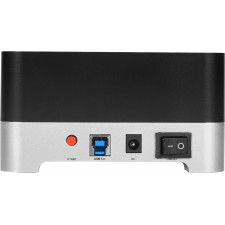 CoolBox DuplicatorDock 2 USB 3.2 Gen 1 (3.1 Gen 1) Type-B Preto, Prateado