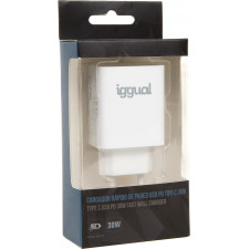 iggual IGG318317 carregador de dispositivos móveis Universal Branco AC Interior
