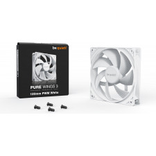 be quiet! Pure Wings 3 120mm PWM White Caixa de computador Ventoinha 12 cm Branco 1 unidade(s)