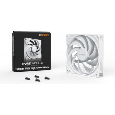 be quiet! Pure Wings 3 120mm PWM high-speed White Caixa de computador Ventoinha 12 cm Branco 1 unidade(s)