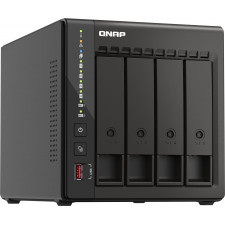 QNAP TS-453E NAS Tower Ethernet LAN Preto J6412