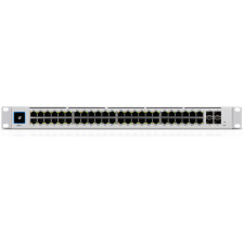 Ubiquiti UniFi USW-PRO-48 switch de rede Gerido L2 L3 Gigabit Ethernet (10 100 1000) 1U Prateado