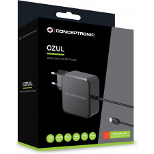 Conceptronic OZUL05BE carregador de dispositivos móveis Universal Preto AC Interior