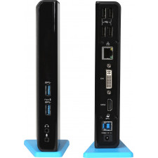 i-tec U3HDMIDVIDOCK base & duplicador de portas Acoplamento Preto