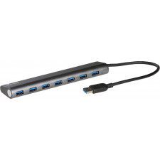 i-tec Metal U3HUB778 hub de interface USB 3.2 Gen 1 (3.1 Gen 1) Type-A 5000 Mbit s Prateado