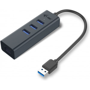 i-tec Metal U3METALG3HUB hub de interface USB 3.2 Gen 1 (3.1 Gen 1) Type-A 5000 Mbit s Cinzento