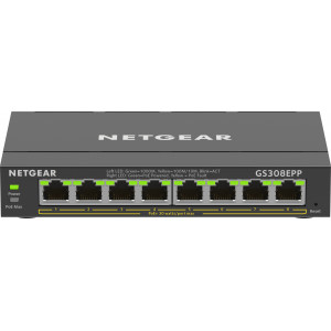 NETGEAR 8-Port Gigabit Ethernet High-Power PoE+ Plus Switch (GS308EPP) Gerido L2 L3 Gigabit Ethernet (10 100 1000) Power over