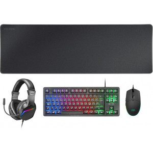 Mars Gaming MCP-RGB3 teclado Rato incluído USB QWERTY Português Preto