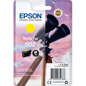 Epson 502 tinteiro 1 unidade(s) Original Rendimento padrão Amarelo