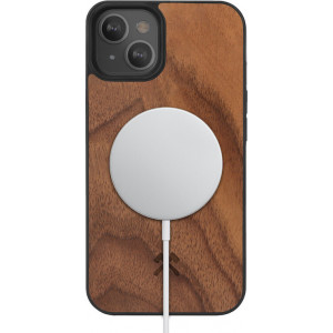 Woodcessories Bumper Case MagSafe für iPhone 13 walnut capa para telemóvel 15,2 cm (6") Madeira