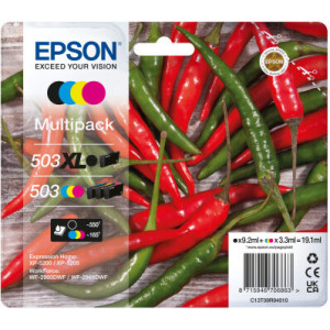 Epson 503 XL tinteiro 4 unidade(s) Original Rendimento alto (XL) Preto, Ciano, Magenta, Amarelo