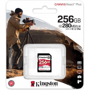 Kingston Technology Canvas React Plus 256 GB SDXC UHS-II Classe 10