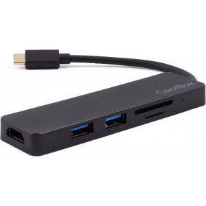 CoolBox miniDock USB-C Lite 2 USB 3.2 Gen 1 (3.1 Gen 1) Type-C Preto