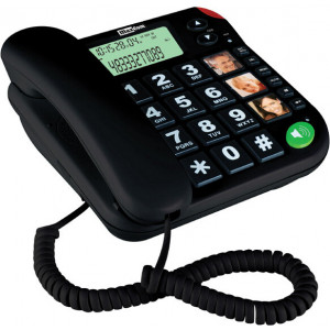 MaxCom KXT480CZ telefone Telefone analógico Identificação de chamadas Preto