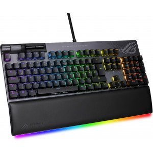 ASUS ROG STRIX Flare II Animate teclado USB QWERTY Inglês (Estados Unidos) Preto, Cinzento