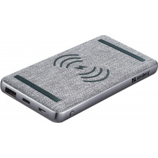 Sandberg 420-61 power bank Polímero de lítio (LiPo) 10000 mAh Carregamento wireless Preto, Cinzento