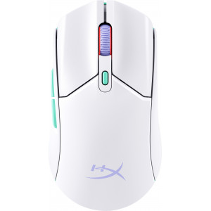 HP HyperX Pulsefire Haste 2 Core Wls - Gaming Mouse (Wht Grn Pur) rato