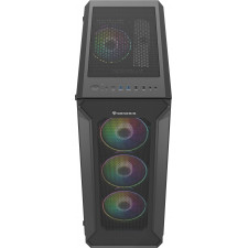 GENESIS Irid 505 ARGB Midi Tower Preto, Transparente