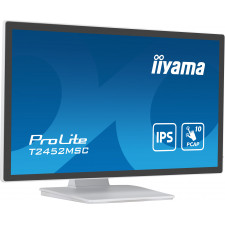 iiyama ProLite T2452MSC-W1 monitor de ecrã 60,5 cm (23.8") 1920 x 1080 pixels Full HD LCD Ecrã táctil Multi-utilizador Branco