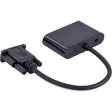 Gembird A-VGA-HDMI-02 adaptador de cabo de vídeo 0,15 m HDMI + VGA (D-Sub) VGA (D-Sub) Preto