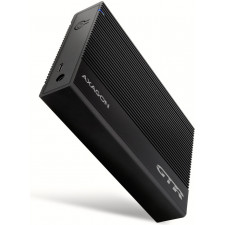 Axagon EE35-GTR USB-C 5Gbps - SATA 6G, 3.5 RIBBED box BLACK - USB Typ C Caixa de disco rígido Preto 3.5"