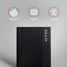 Axagon EE35-GTR USB-C 5Gbps - SATA 6G, 3.5 RIBBED box BLACK - USB Typ C Caixa de disco rígido Preto 3.5"