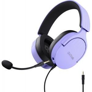Trust GXT 489P FAYZO Auscultadores Com fios Fita de cabeça Jogos Preto, Roxo