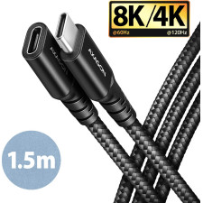 Axagon BUCM32-CF15AB cabo USB USB 3.2 Gen 2x2 1,5 m USB C Preto