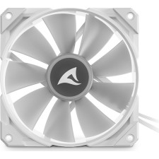 Sharkoon F50 Caixa de computador Ventoinha 12 cm Cinzento, Branco
