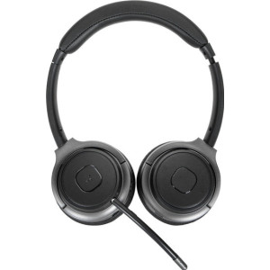 Targus AEH104GL auscultador Auscultadores Com fios e sem fios Fita de cabeça Chamadas Música USB Type-C Bluetooth Preto