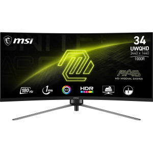 MSI MAG 345CQRDE monitor de ecrã 86,4 cm (34") 3440 x 1440 pixels UltraWide Dual Quad HD Preto
