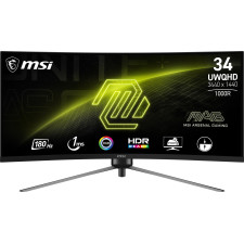 MSI MAG 345CQRDE monitor de ecrã 86,4 cm (34") 3440 x 1440 pixels UltraWide Dual Quad HD Preto