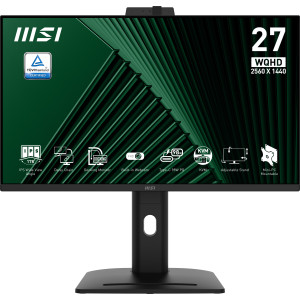 MSI Pro MP275QPDG monitor de ecrã 68,6 cm (27") 2560 x 1440 pixels Wide Quad HD LCD Preto