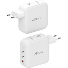 AISENS ASCH-140W3P030-W carregador de dispositivos móveis Universal Branco AC Carregamento rápido Interior