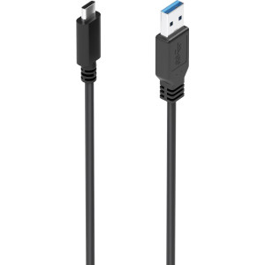 AISENS A107-0860 cabo USB USB 3.2 Gen 2 (3.1 Gen 2) 2 m USB C USB A Preto