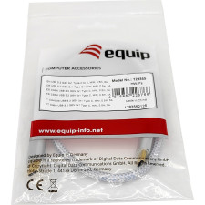 Equip 128355 Cabo USB 3.2 Gen 2 C para C, M M, 0,5 m, PD 100W , 4K 60Hz, 10Gbps, branco