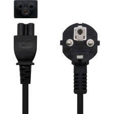 Nanocable 10.22.0302-L200 cabo de energia Preto 2 m CEE7 7 Acoplador C5