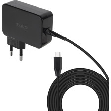 TooQ TQLC-USBCGAN100PD carregador de dispositivos móveis Computador portátil, Universal Preto AC Interior