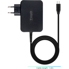 TooQ TQLC-USBCGAN100PD carregador de dispositivos móveis Computador portátil, Universal Preto AC Interior