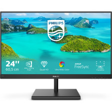 Philips E Line 245E1S 00 LED display 60,5 cm (23.8") 2560 x 1440 pixels 2K Ultra HD LCD Preto