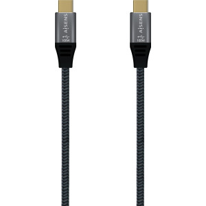 AISENS A107-0670 cabo USB USB4 Gen 2x2 0,6 m USB C Cinzento
