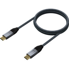 AISENS A107-0670 cabo USB USB4 Gen 2x2 0,6 m USB C Cinzento
