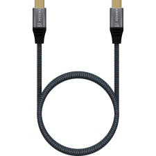 AISENS A107-0670 cabo USB USB4 Gen 2x2 0,6 m USB C Cinzento