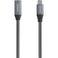 AISENS A107-0636 cabo USB USB 3.2 Gen 2x2 2 m USB C Cinzento