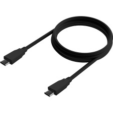 AISENS A107-0701 cabo USB USB 3.2 Gen 2x2 0,6 m USB C Preto